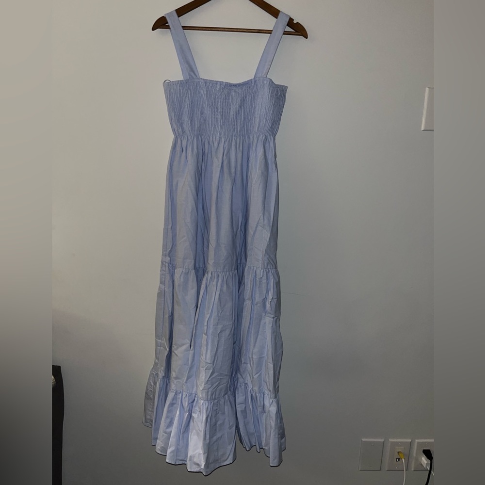Zara light blue maxi dress